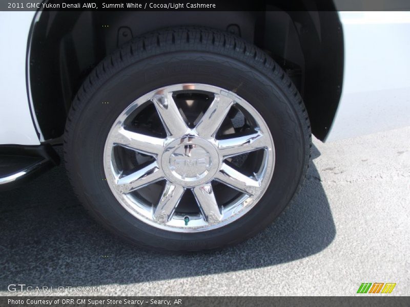Summit White / Cocoa/Light Cashmere 2011 GMC Yukon Denali AWD