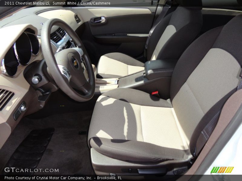 Summit White / Cocoa/Cashmere 2011 Chevrolet Malibu LS