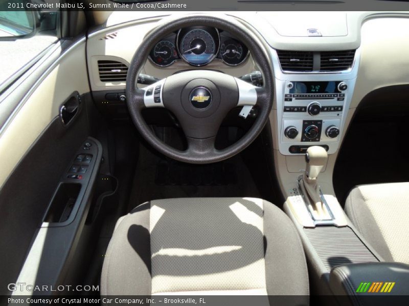 Summit White / Cocoa/Cashmere 2011 Chevrolet Malibu LS