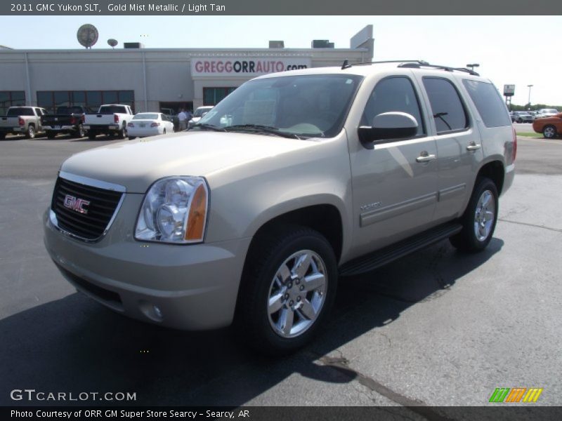 Gold Mist Metallic / Light Tan 2011 GMC Yukon SLT