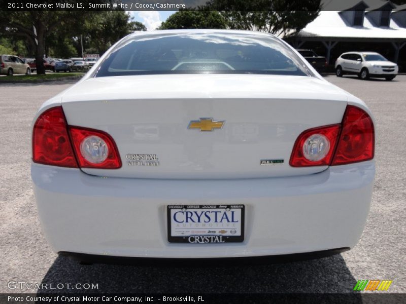 Summit White / Cocoa/Cashmere 2011 Chevrolet Malibu LS