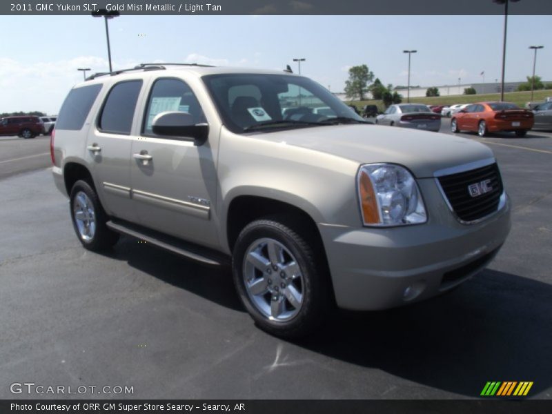 Gold Mist Metallic / Light Tan 2011 GMC Yukon SLT