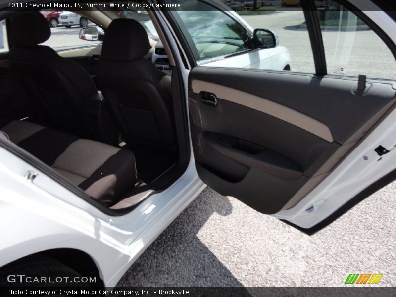 Summit White / Cocoa/Cashmere 2011 Chevrolet Malibu LS