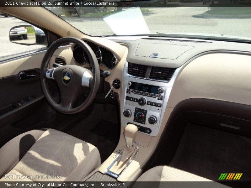 Summit White / Cocoa/Cashmere 2011 Chevrolet Malibu LS