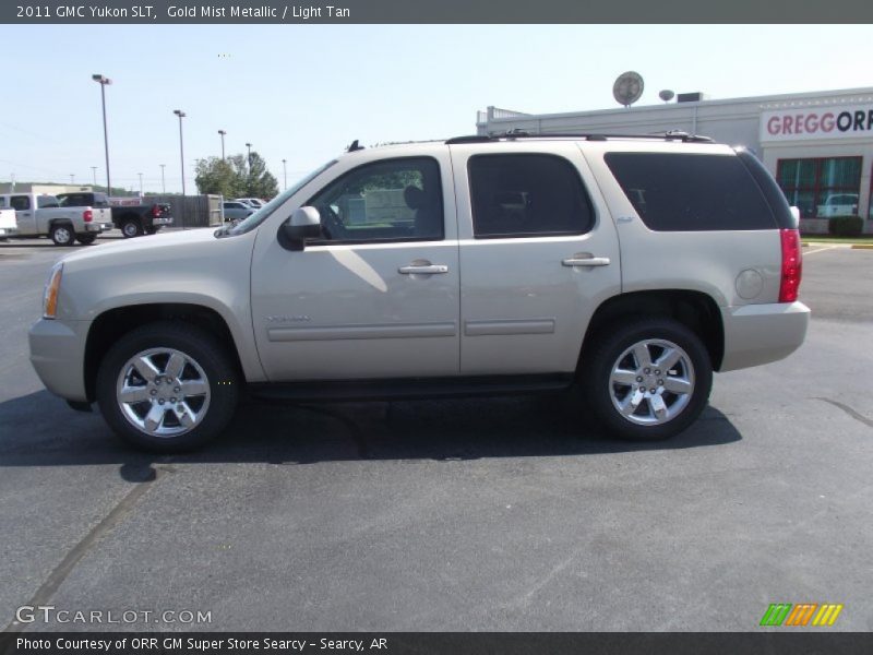 Gold Mist Metallic / Light Tan 2011 GMC Yukon SLT