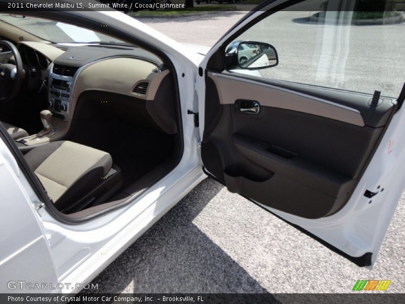 Summit White / Cocoa/Cashmere 2011 Chevrolet Malibu LS