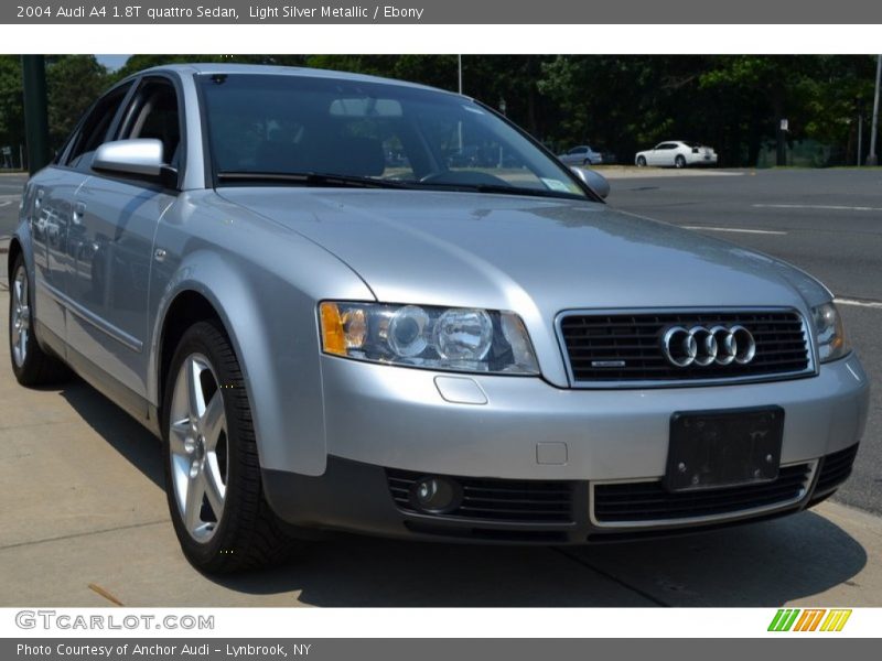Light Silver Metallic / Ebony 2004 Audi A4 1.8T quattro Sedan