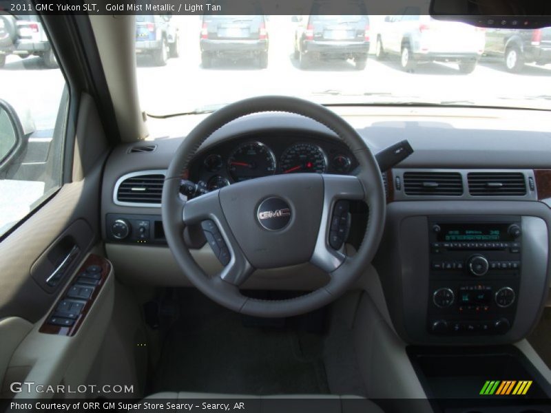 Gold Mist Metallic / Light Tan 2011 GMC Yukon SLT