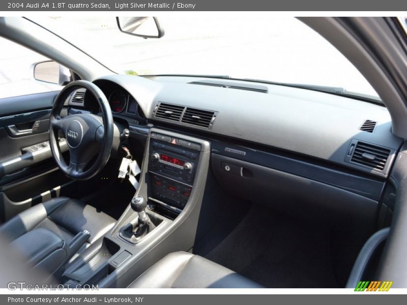 Light Silver Metallic / Ebony 2004 Audi A4 1.8T quattro Sedan