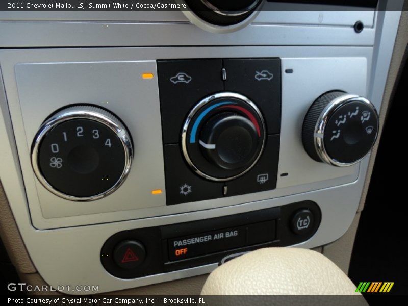 Controls of 2011 Malibu LS
