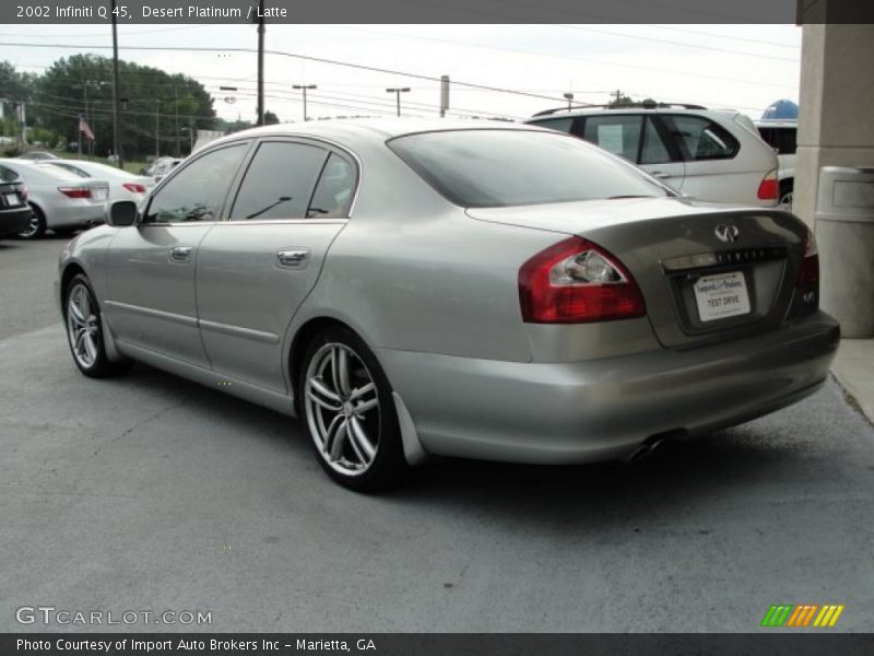 Desert Platinum / Latte 2002 Infiniti Q 45