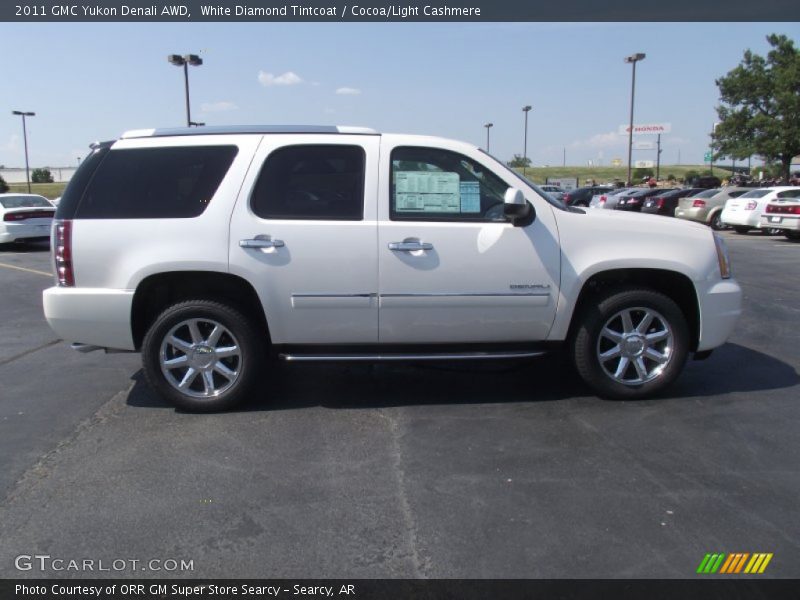 White Diamond Tintcoat / Cocoa/Light Cashmere 2011 GMC Yukon Denali AWD