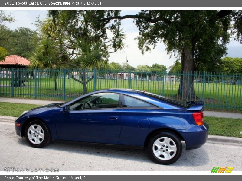 Spectra Blue Mica / Black/Blue 2001 Toyota Celica GT