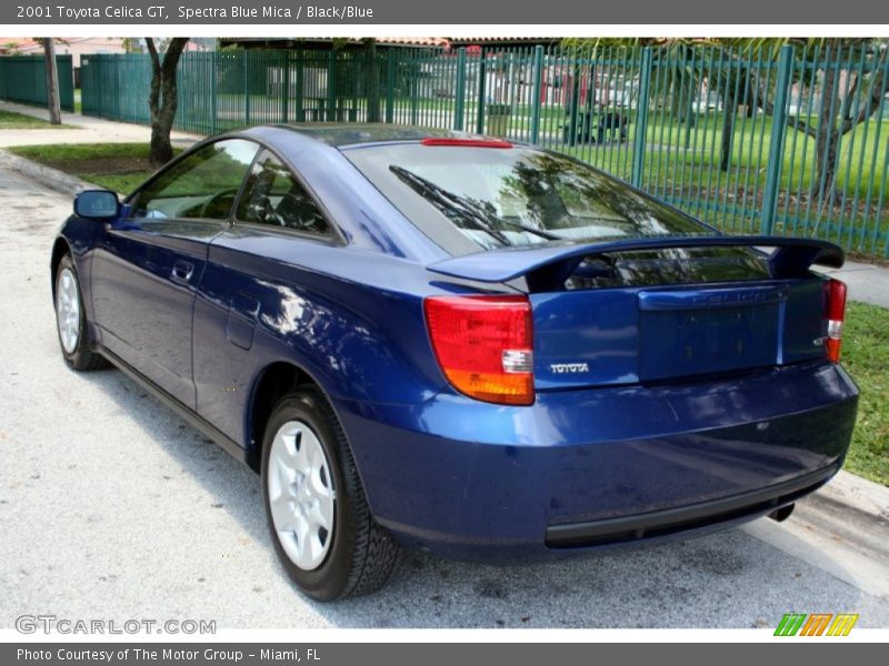 Spectra Blue Mica / Black/Blue 2001 Toyota Celica GT
