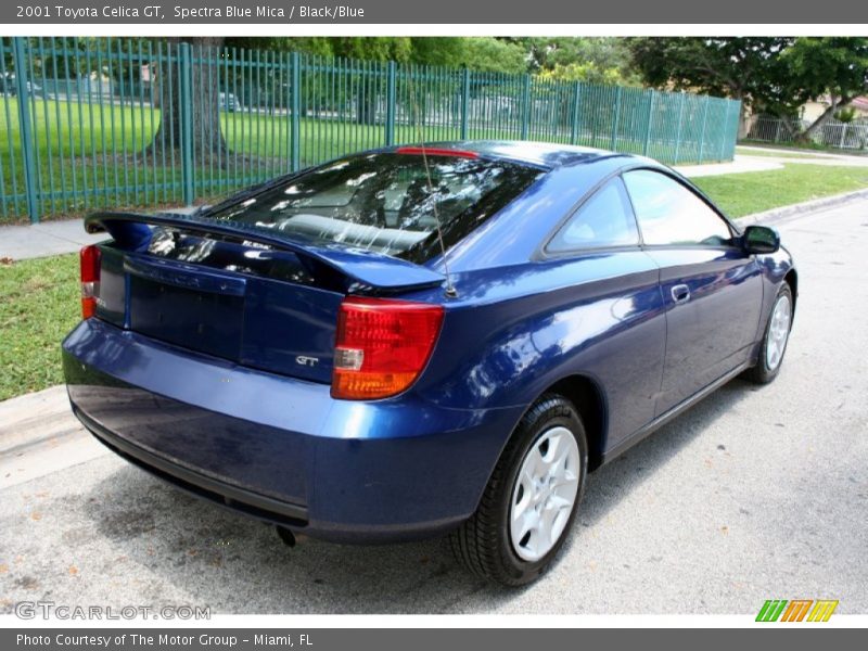 Spectra Blue Mica / Black/Blue 2001 Toyota Celica GT