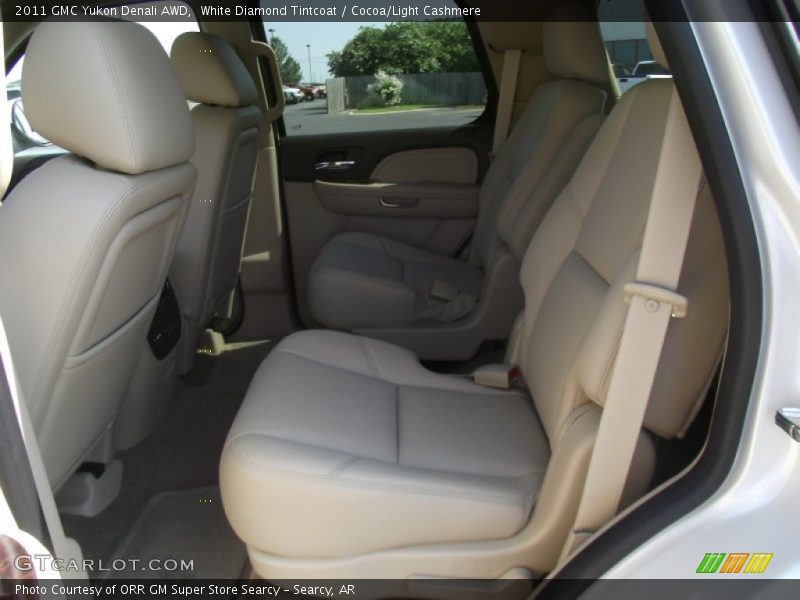 White Diamond Tintcoat / Cocoa/Light Cashmere 2011 GMC Yukon Denali AWD