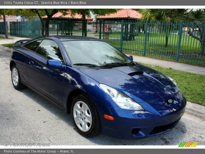 Spectra Blue Mica / Black/Blue 2001 Toyota Celica GT