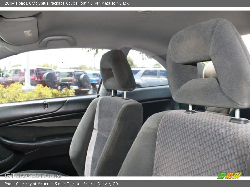 Satin Silver Metallic / Black 2004 Honda Civic Value Package Coupe