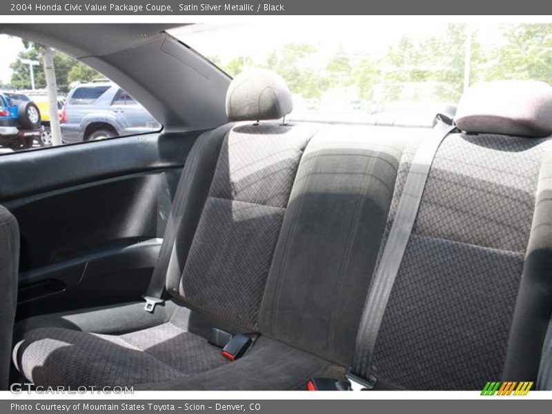 Satin Silver Metallic / Black 2004 Honda Civic Value Package Coupe