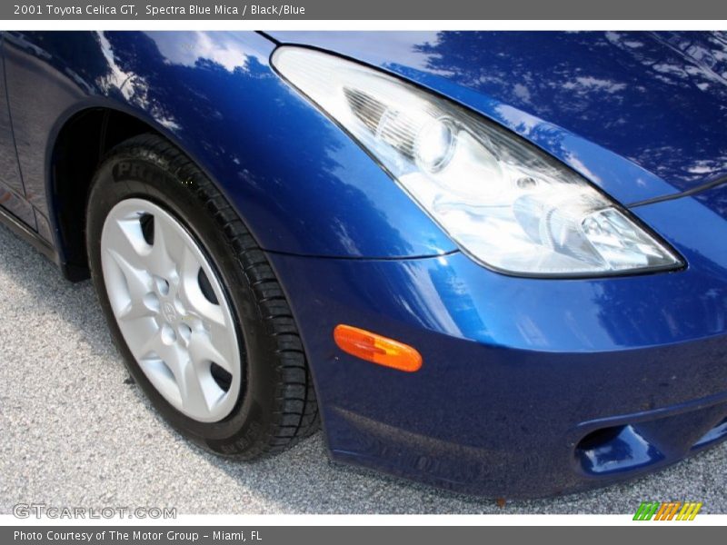 Spectra Blue Mica / Black/Blue 2001 Toyota Celica GT