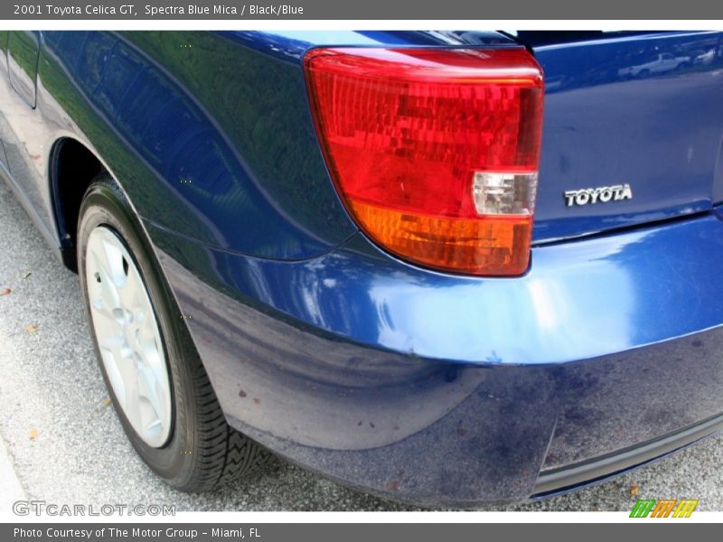 Spectra Blue Mica / Black/Blue 2001 Toyota Celica GT