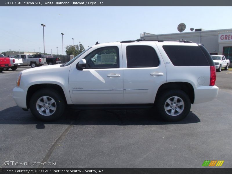 White Diamond Tintcoat / Light Tan 2011 GMC Yukon SLT