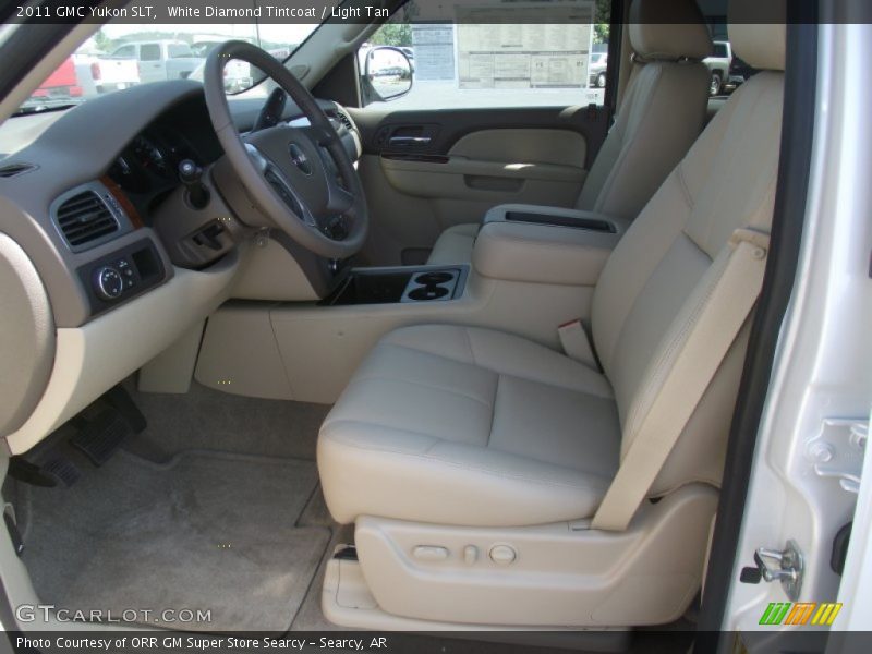 White Diamond Tintcoat / Light Tan 2011 GMC Yukon SLT