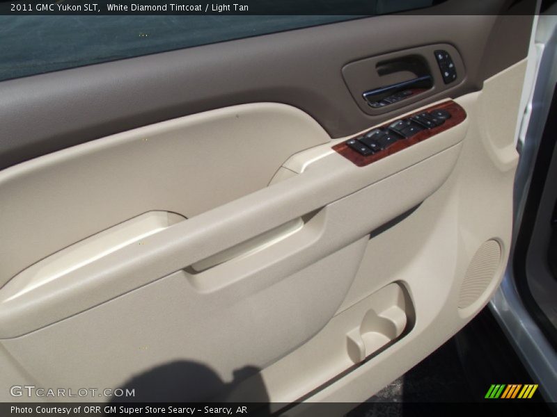 White Diamond Tintcoat / Light Tan 2011 GMC Yukon SLT