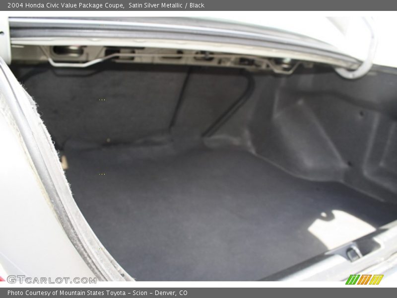 Satin Silver Metallic / Black 2004 Honda Civic Value Package Coupe