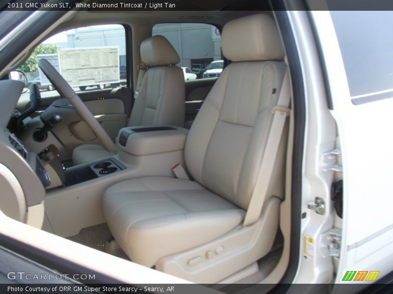 White Diamond Tintcoat / Light Tan 2011 GMC Yukon SLT