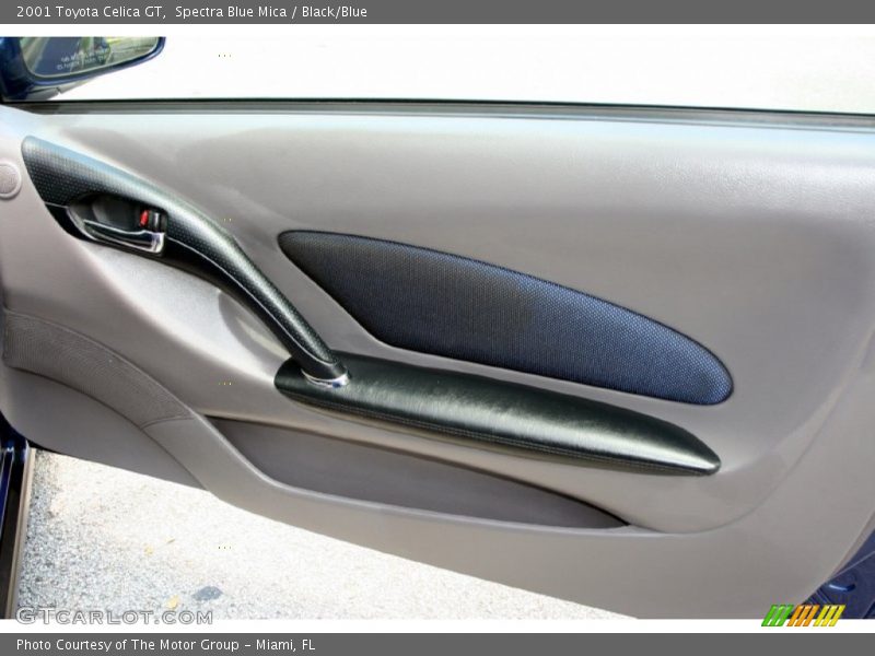 Spectra Blue Mica / Black/Blue 2001 Toyota Celica GT