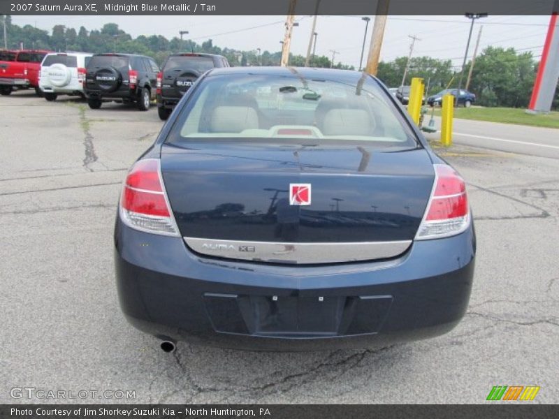 Midnight Blue Metallic / Tan 2007 Saturn Aura XE