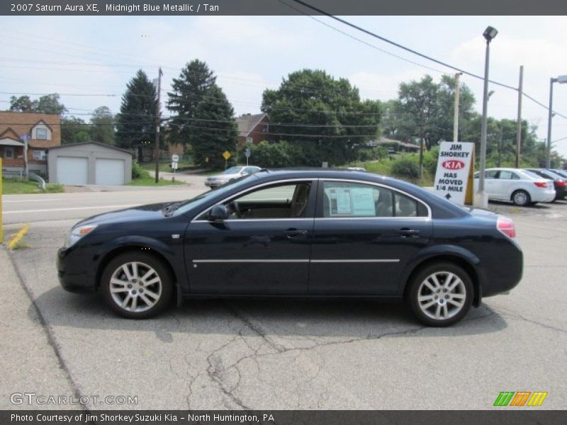 Midnight Blue Metallic / Tan 2007 Saturn Aura XE