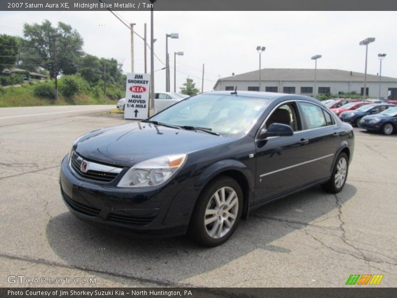 Midnight Blue Metallic / Tan 2007 Saturn Aura XE