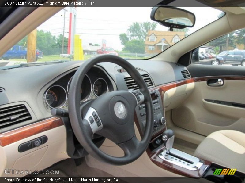 Midnight Blue Metallic / Tan 2007 Saturn Aura XE