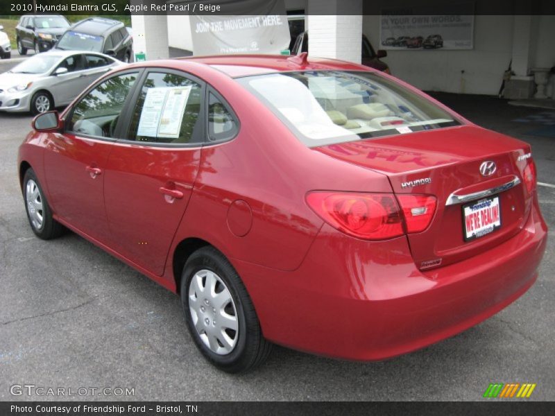 Apple Red Pearl / Beige 2010 Hyundai Elantra GLS