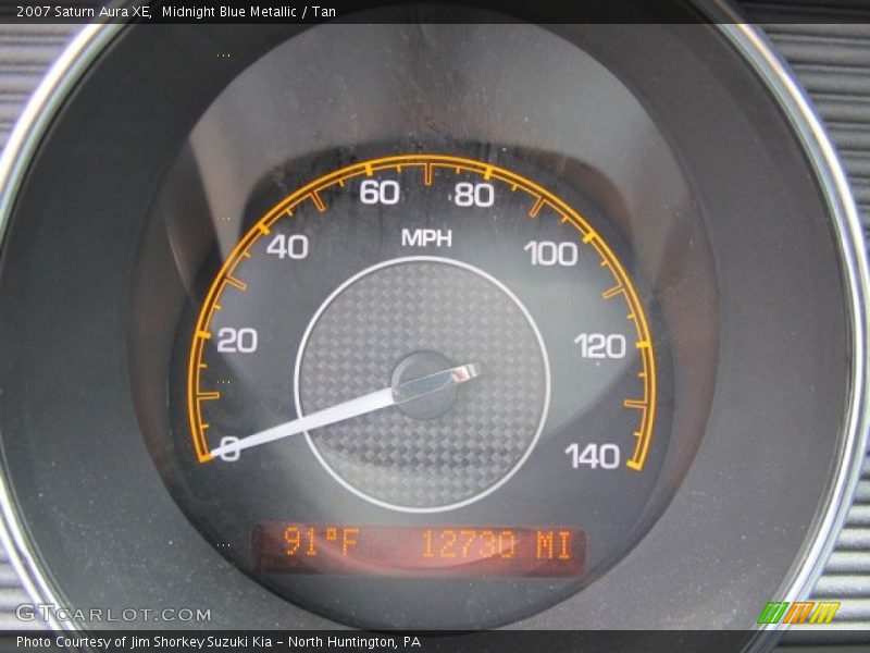 Midnight Blue Metallic / Tan 2007 Saturn Aura XE
