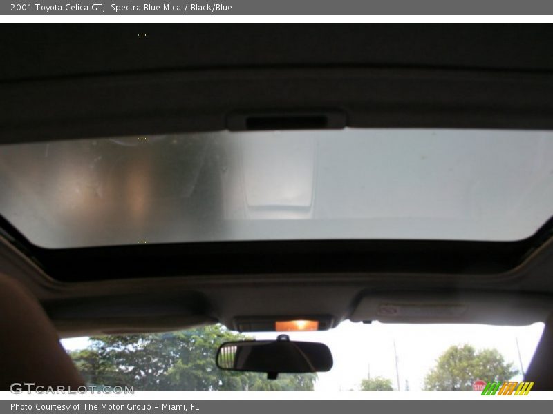 Spectra Blue Mica / Black/Blue 2001 Toyota Celica GT
