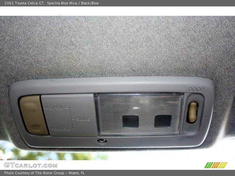 Spectra Blue Mica / Black/Blue 2001 Toyota Celica GT