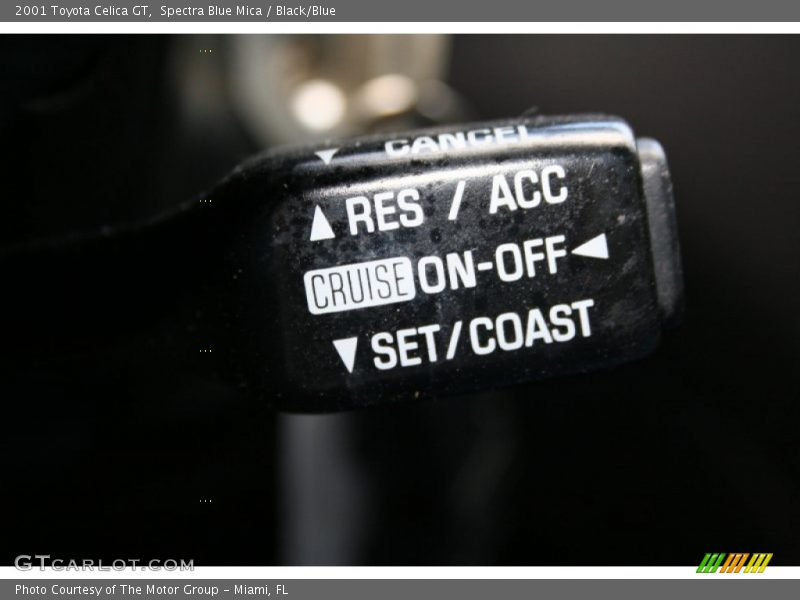 Spectra Blue Mica / Black/Blue 2001 Toyota Celica GT