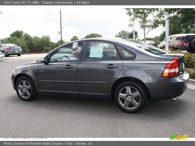 Titanium Gray Metallic / Off-Black 2007 Volvo S40 T5 AWD