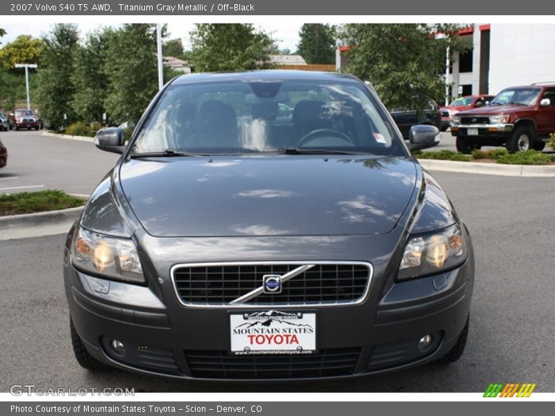 Titanium Gray Metallic / Off-Black 2007 Volvo S40 T5 AWD