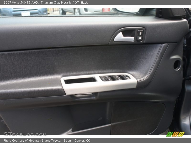 Titanium Gray Metallic / Off-Black 2007 Volvo S40 T5 AWD