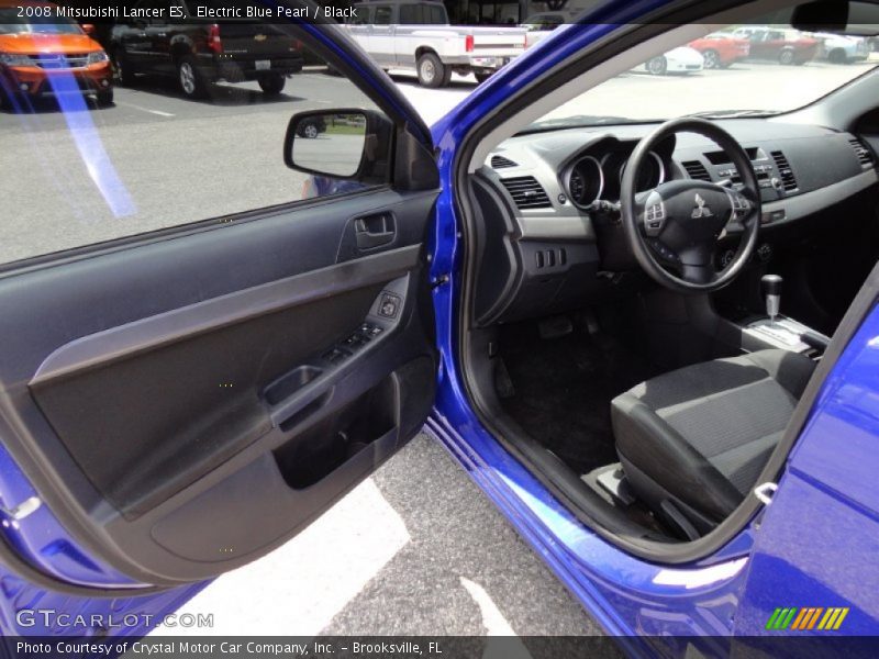 Electric Blue Pearl / Black 2008 Mitsubishi Lancer ES