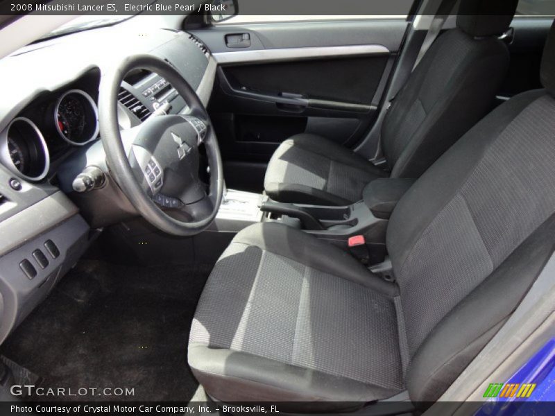 Electric Blue Pearl / Black 2008 Mitsubishi Lancer ES