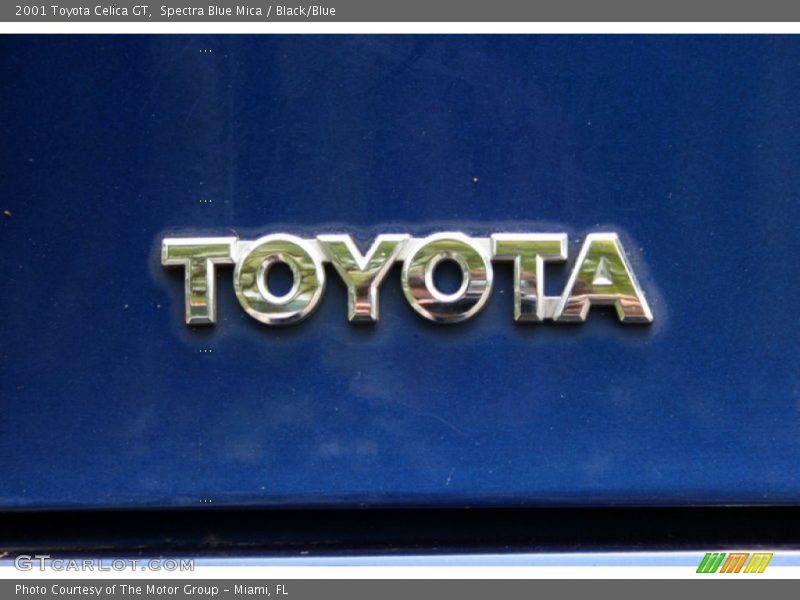 Spectra Blue Mica / Black/Blue 2001 Toyota Celica GT