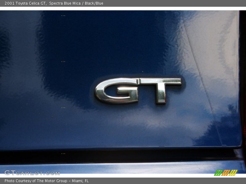 Spectra Blue Mica / Black/Blue 2001 Toyota Celica GT