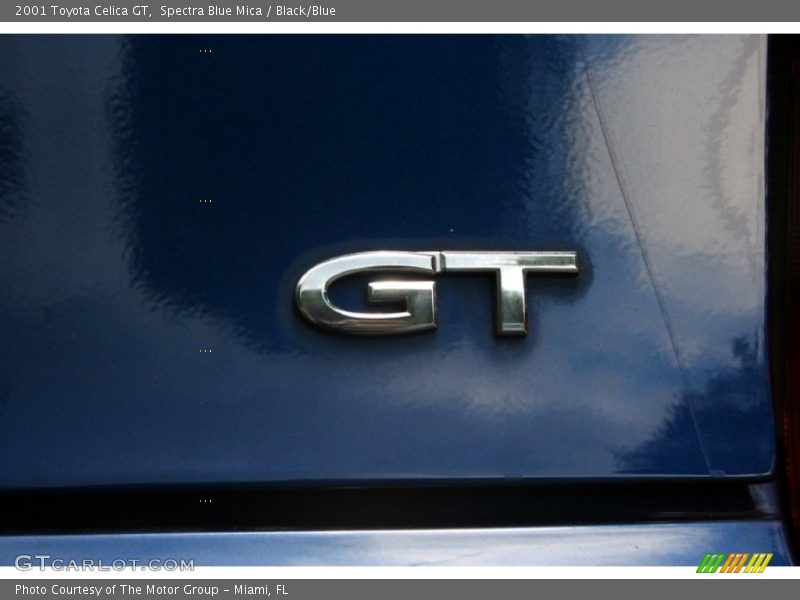 Spectra Blue Mica / Black/Blue 2001 Toyota Celica GT