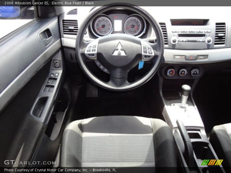 Electric Blue Pearl / Black 2008 Mitsubishi Lancer ES
