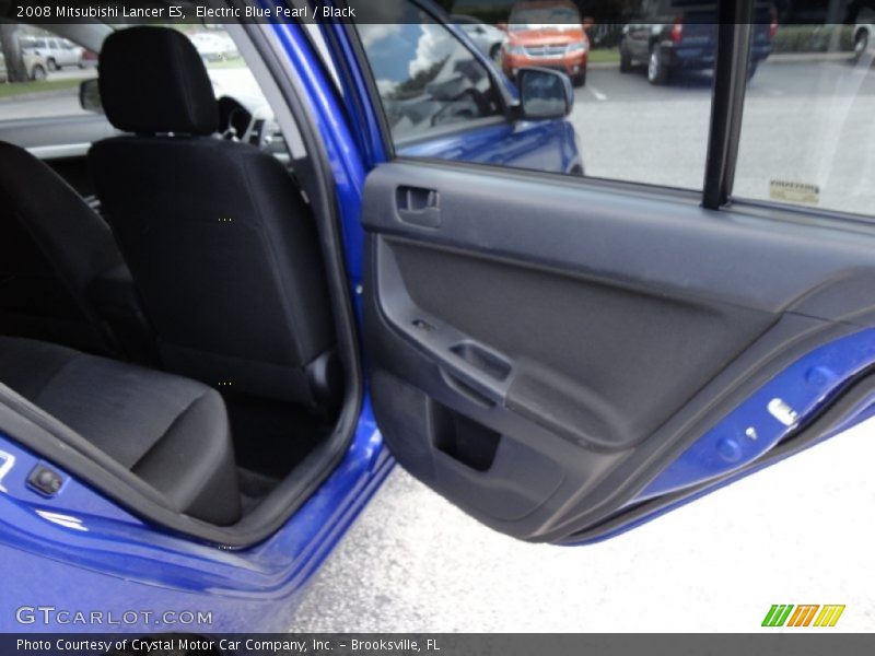 Electric Blue Pearl / Black 2008 Mitsubishi Lancer ES